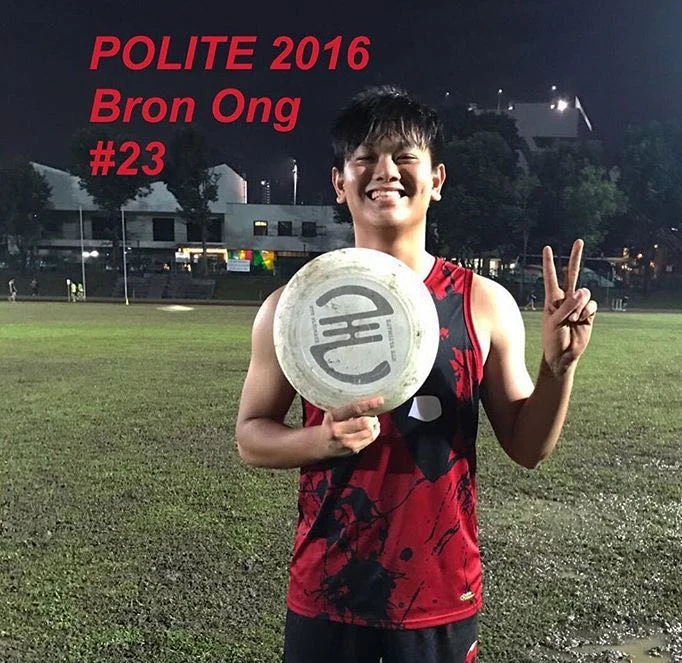 Bron taking part in competitive sport in 2016